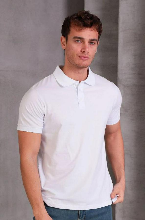 Slim Fit Pamuklu Yumuşak Doku Nefes Alan Kumaş Yakalı Tişört