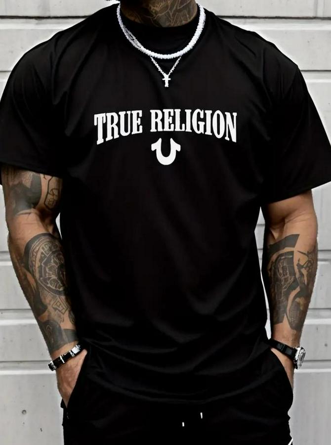 True Religion Baskılı Süprem T-Shirt
