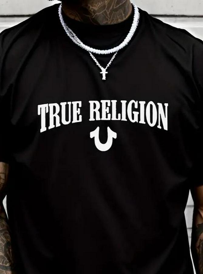 True Religion Baskılı Süprem T-Shirt