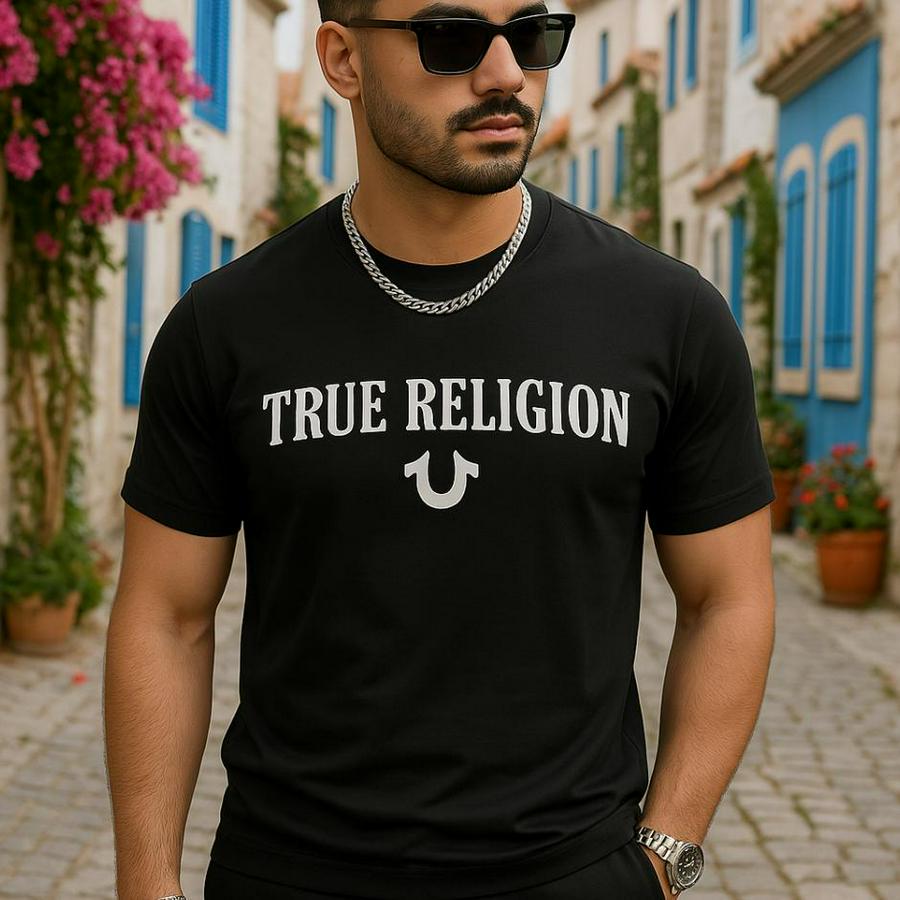 True Religion Baskılı Süprem T-Shirt