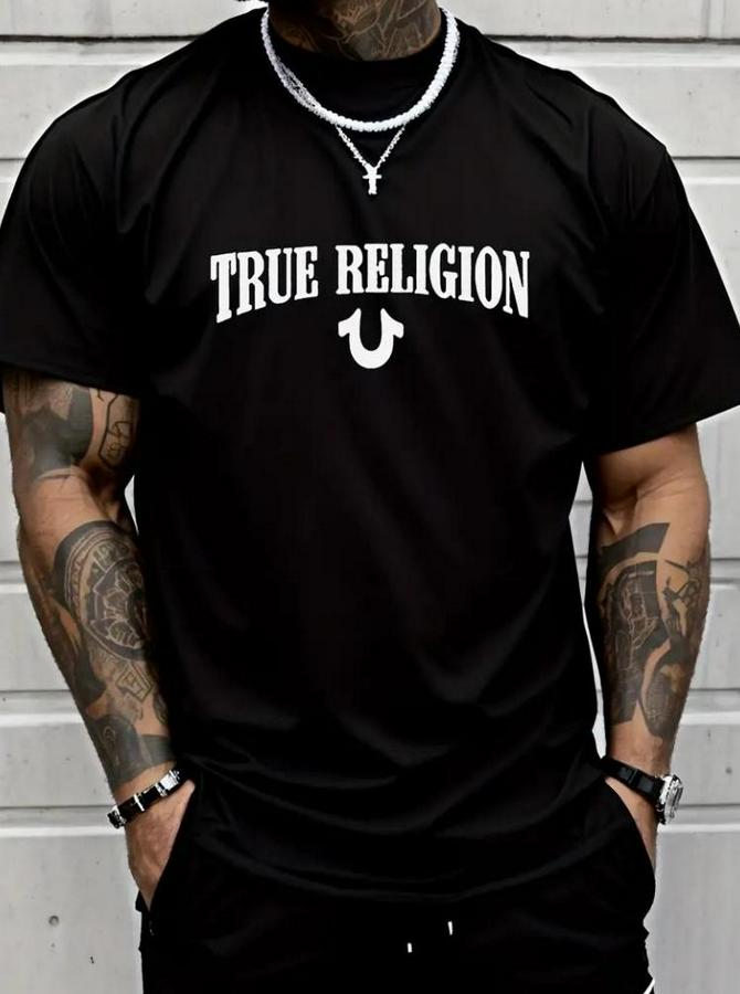 True Religion Baskılı Süprem T-Shirt