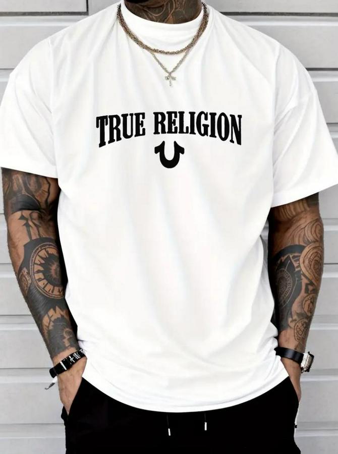 True Religion Baskılı Süprem T-Shirt