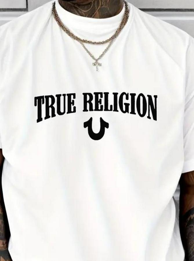True Religion Baskılı Süprem T-Shirt