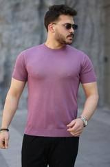 Viskon Kumaş Bisiklet Yaka Basic Tişört