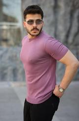 Viskon Kumaş Bisiklet Yaka Basic Tişört