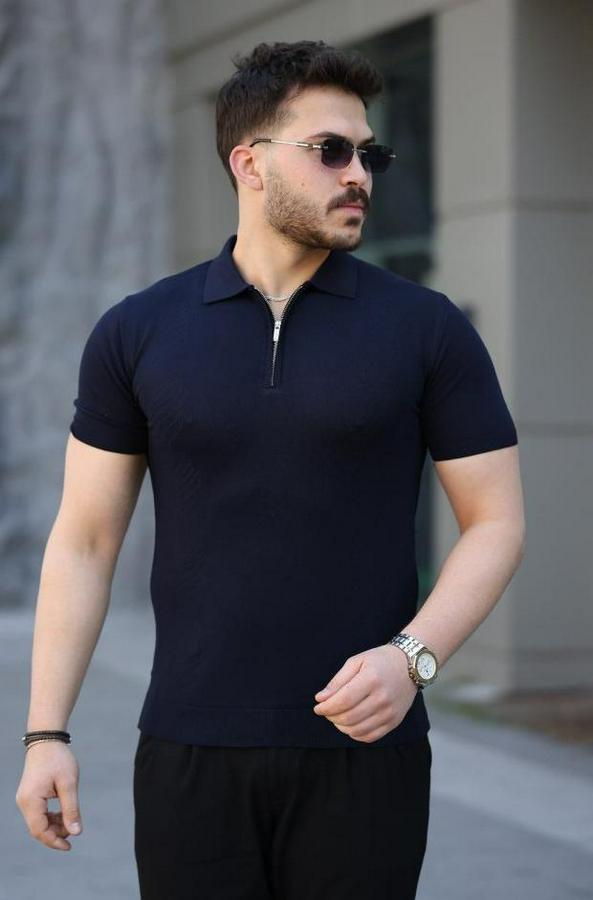 Viskon Kumaş Polo Yaka Tişört