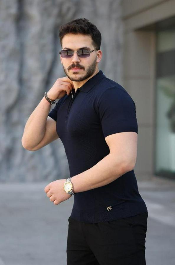 Viskon Kumaş Polo Yaka Tişört