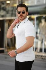 Yakalı Kısa Kollu T-Shirt