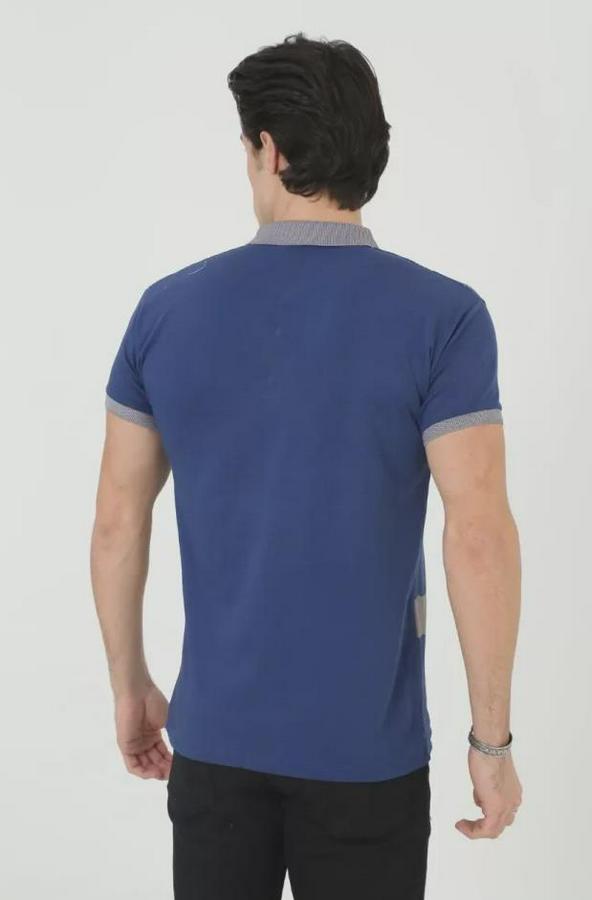 Yakalı Slim Fit Baskılı T-Shirt