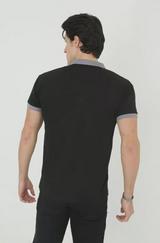 Yakalı Slim Fit Baskılı T-Shirt