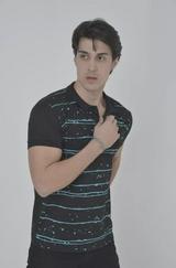 Yakalı Slim Fit Pike Çizgili T-Shirt