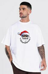 Gözlüklü Noel Baba T-Shirt