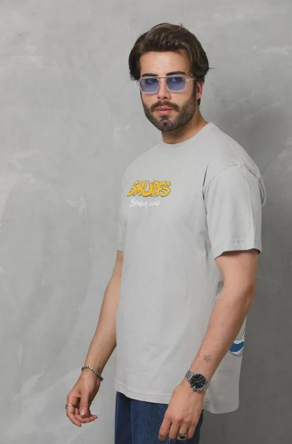 Unisex Basic Bisiklet Yaka Oversize T-Shirt