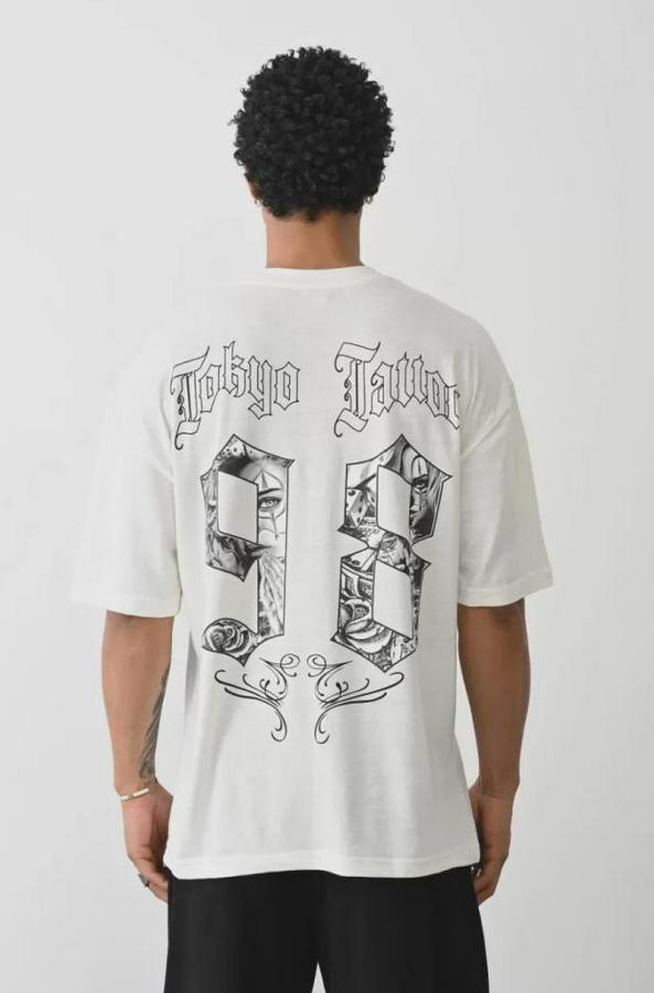 Unisex Baskılı Oversize T-Shirt