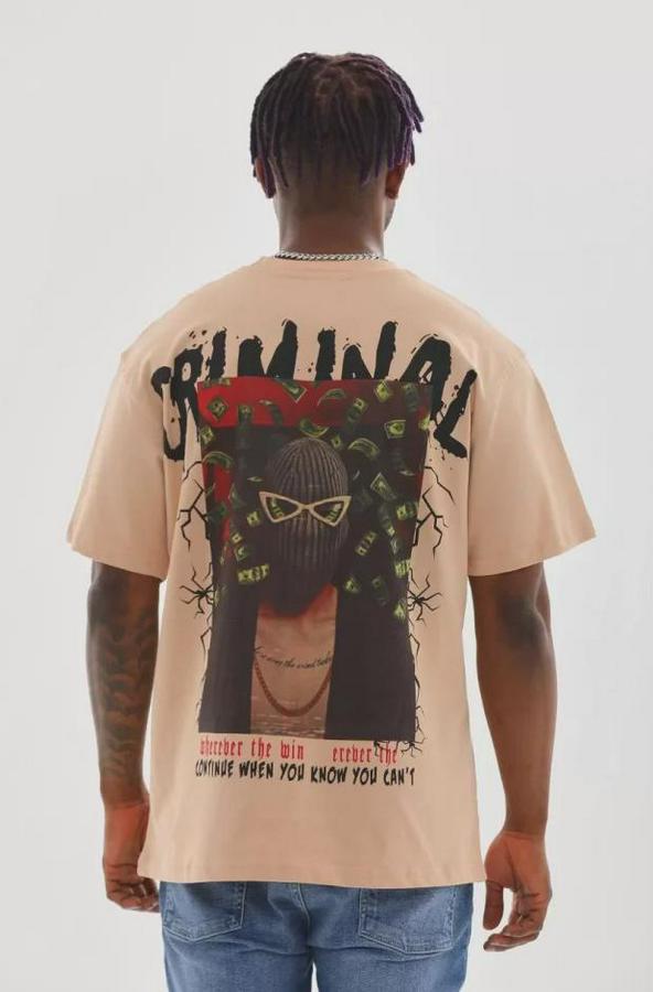 Unisex Baskılı Oversize T-Shirt