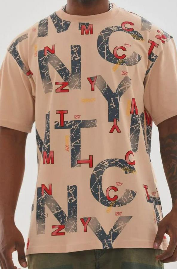 Unisex Baskılı Oversize T-Shirt