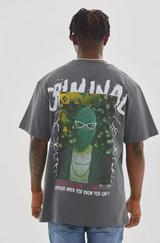 Unisex Baskılı Oversize T-Shirt
