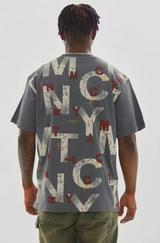 Unisex Baskılı Oversize T-Shirt