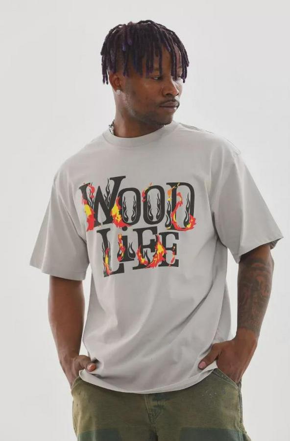 Unisex Baskılı Oversize T-Shirt