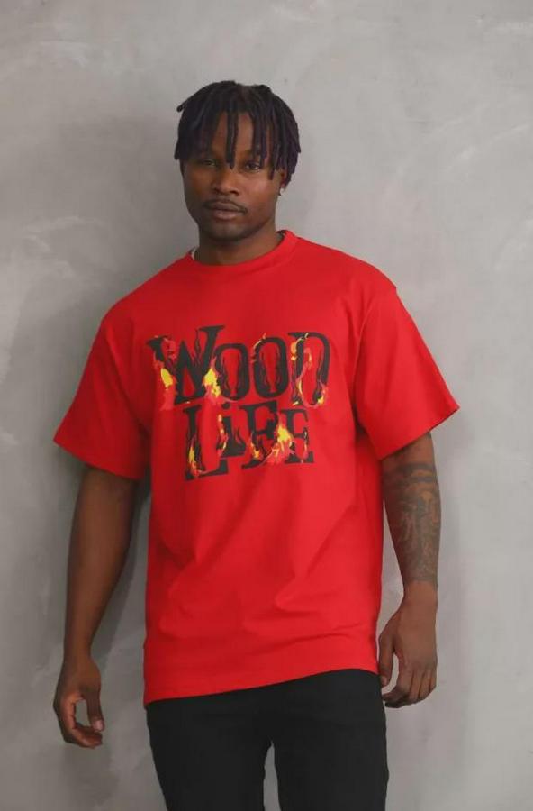 Unisex Baskılı Oversize T-Shirt