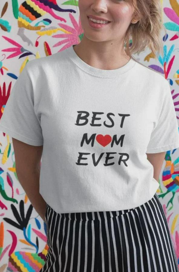 Unisex Bisiklet Yaka Baskılı Oversize T-Shirt