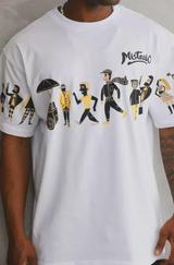 Unisex Bisiklet Yaka Baskılı Oversize T-Shirt