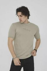 Unisex Bisiklet Yaka Slim Fit T-Shirt- Açık Yeşil