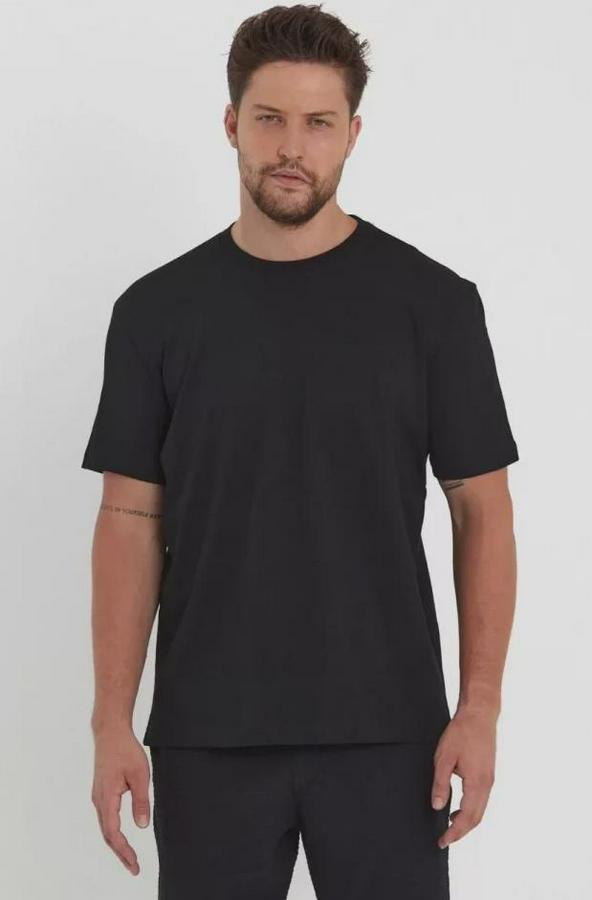 Unisex Düz Biskilet Yaka Oversize T-Shirt