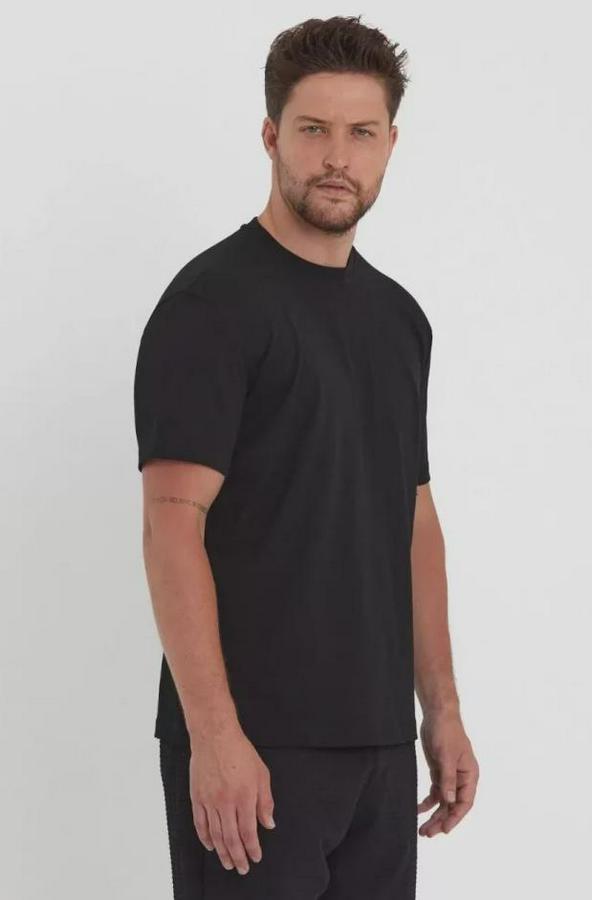 Unisex Düz Biskilet Yaka Oversize T-Shirt