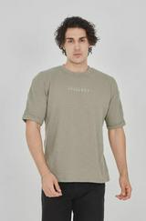 Unisex Jakar Kumaş Rahat Kol T-Shirt