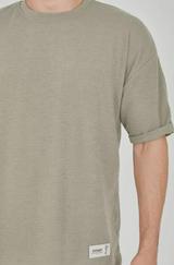 Unisex Jakar Kumaş Rahat Kol T-Shirt