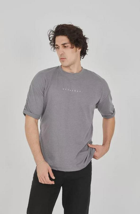 Unisex Jakar Kumaş Rahat Kol T-Shirt