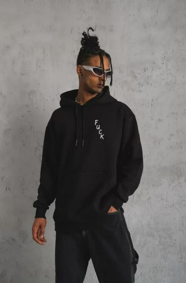 Unisex Kapşonlu Uzun Kol Baskılı Sweetshirt