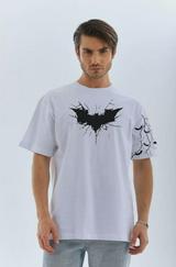 Unisex Ön Ve Kol Baskılı Oversize T-Shirt