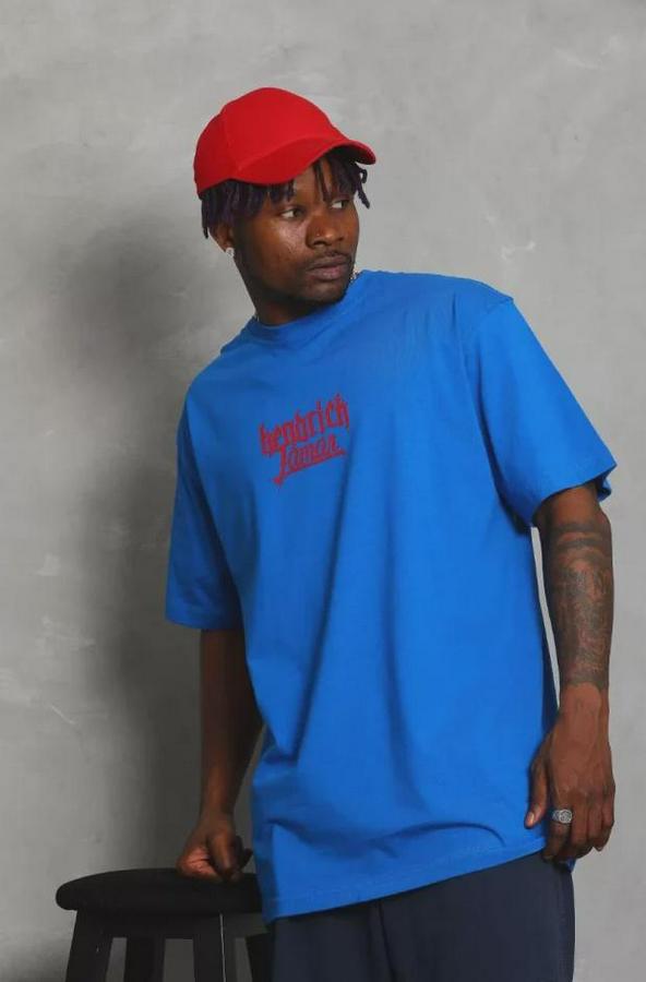 Unisex Oversize Baskılı Bisiklet Yaka T-Shirt