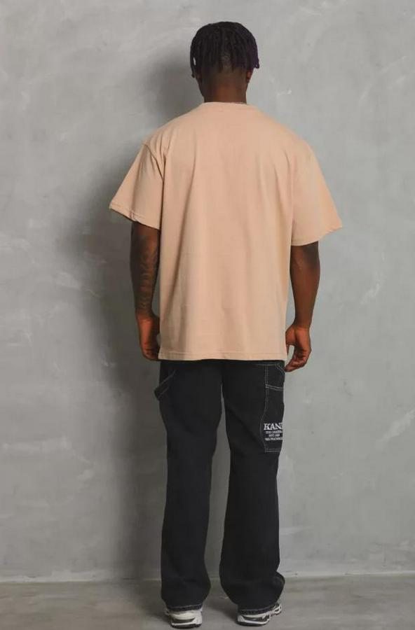 Unisex Oversize Düz Bisiklet Yaka T-Shirt