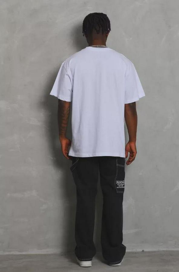 Unisex Oversize Düz Bisiklet Yaka T-Shirt