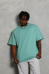 Unisex Oversize Düz Bisiklet Yaka T-Shirt