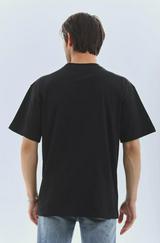 Unisex Oversize Düz Bisiklet Yaka T-Shirt