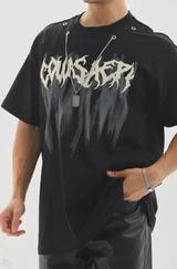 Unisex Oversize Kolye Dahil T-Shirt