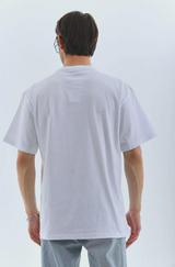 Unisex Oversize Taşlı Bisiklet Yaka T-Shirt