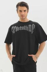 Unisex Oversize Taşlı T-Shirt