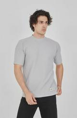 Unisex Waffle Kumaş Rahat Kol T-Shirt