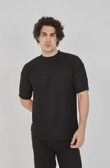 Unisex Waffle Kumaş Rahat Kol T-Shirt