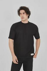 Unisex Waffle Kumaş Rahat Kol T-Shirt