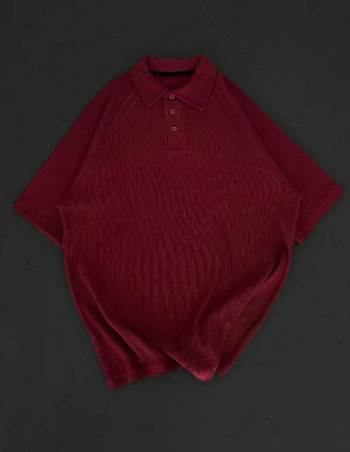 Yakalı Patlı Kısa Kol T-Shirt