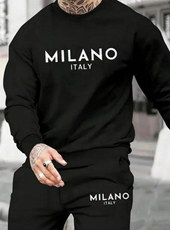 Uzun Kollu Baskı Detaylı Iki Iplik Takım