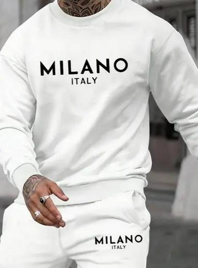 Uzun Kollu Baskı Detaylı Iki Iplik Takım