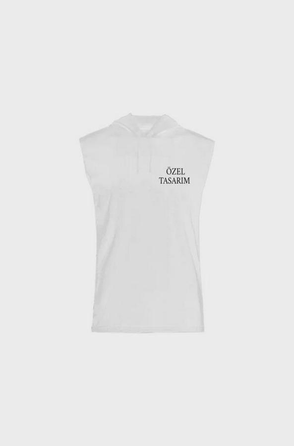 Tişört Tasarla Kapüşonlu Sıfır Kol Tişört