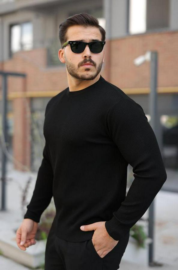 Selanik Örme Bisiklet Yaka Triko